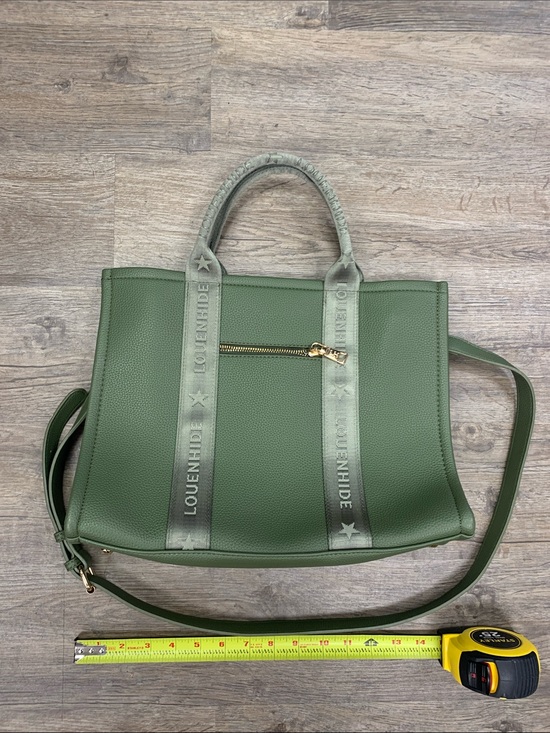Louenhide Handbags - Louenhide Kinley Olive Green Pebbled Tote with Strap